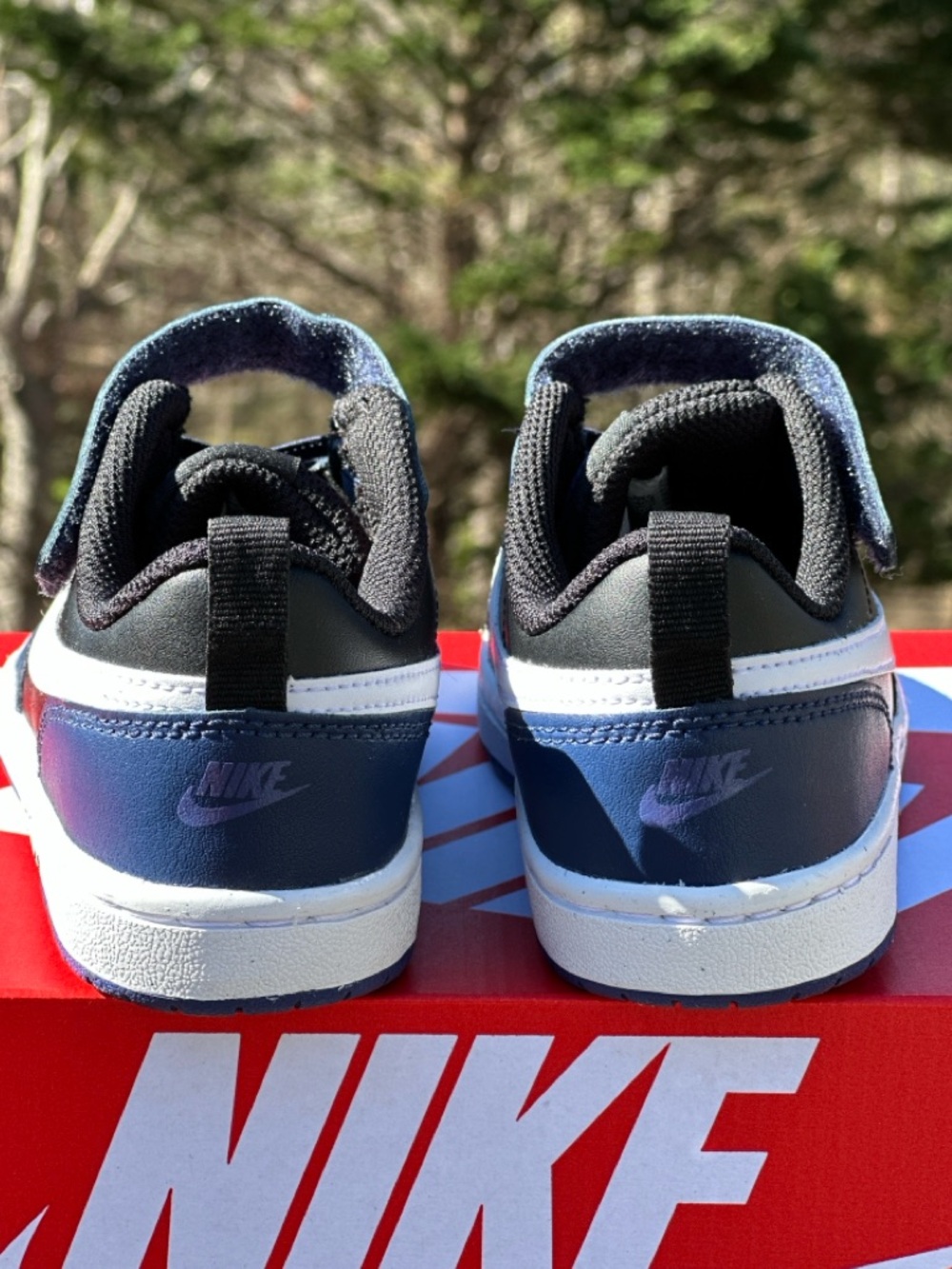 Nike Court Borough Navy Preschool Everyday Casual Sneaker Youth 11C | 13C NEW - Picture 6 of 9